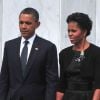 Barack et Michelle Obama lors de la commémoration, dix ans après, des attentats du 11 septembre 2001.