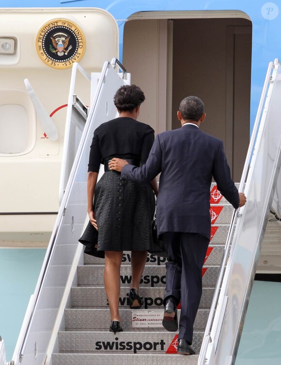 Barack et Michelle Obama s'apprêtent à rejoindre Washington lors de la commémoration, dix ans après, des attentats du 11 septembre 2001.