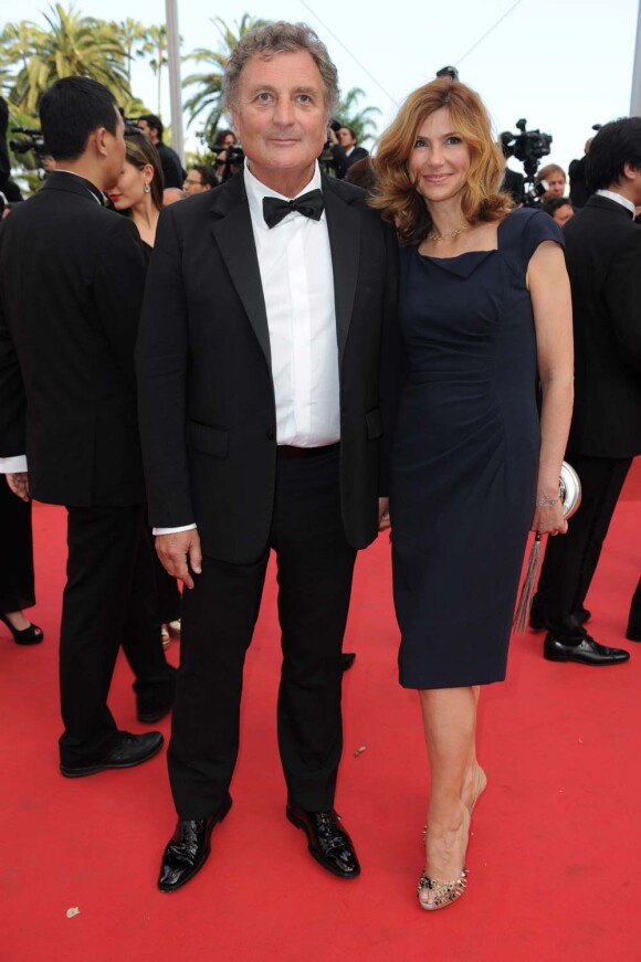 Patrick Rotman et Florence Pernel, à Cannes, le 19 mai 2011.
