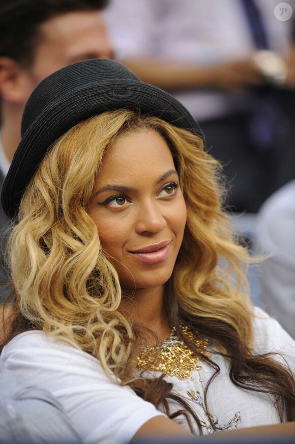 Beyoncé lors de la finale de l'US Open, à New York, le 12 septembre 2011.