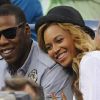 Jay-Z et Beyoncé lors de la finale de l'US Open, à New York, le 12 septembre 2011.