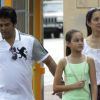 Erik Estrada se prépare en famille dans les rues de Miami avant de débuter le tournage de la version hispanique de Danse avec les Stars pour une chaîne de télé de Miami le 13 septembre 2011
