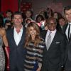 Nicole Scherzinger, Simon Cowell, Paula Abdul, L.A. Reid et Steve Jones lors du lancement de la nouvelle saison de X Factor à Hollywood le 14 septembre 2011 