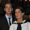 Caroline de Monaco et son fils Pierre lancent la Monaco Classic Week-La Belle Classe. Le 14 septembre 2011