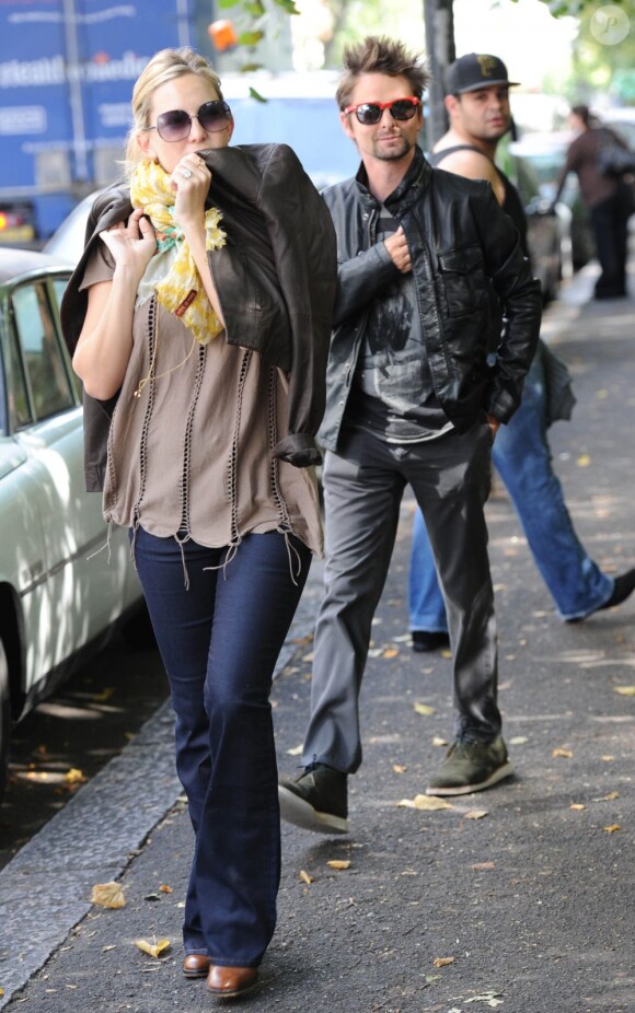 Kate Hudson et son chéri Matthew Bellamy à Londres le 15 septembre 2011