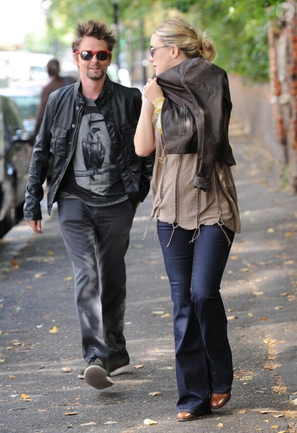 Kate Hudson et son chéri Matthew Bellamy à Londres le 15 septembre 2011