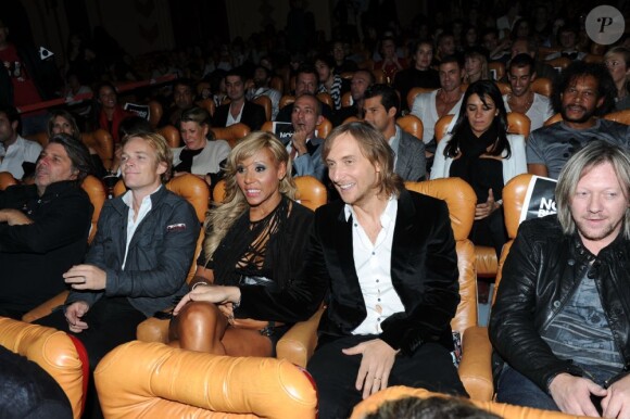 David Guetta présente en avant-première son documentaire Nothing but the beat : The Movie, samedi 17 septembre 2011 au Grand Rex, à Paris.