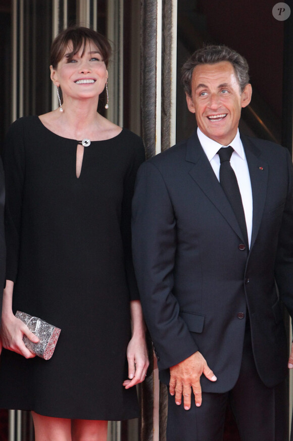 Carla Bruni et Nicolas Sarkozy à Deauville le 27 mai 2011