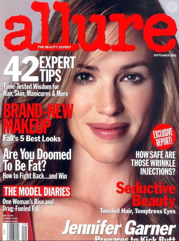 Septembre 2002 : Jennifer Garner pose en Une du magazine Allure.