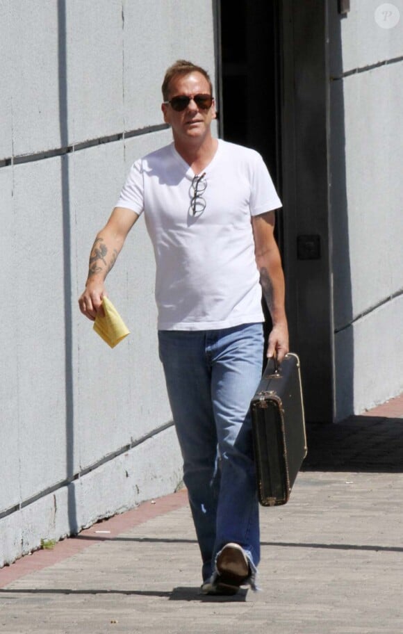 Kiefer Sutherland à Los Angeles, le 30 août 2011.