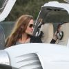 Angelina Jolie à l'aéroport de Blackbushe, le 23 septembre 2011