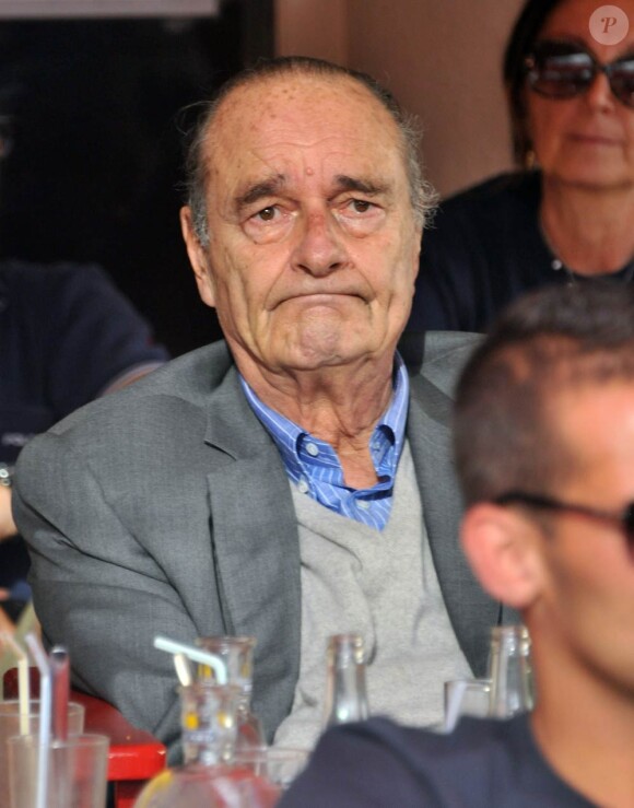 Jacques Chirac à Saint-Tropez le 7 août 2011.