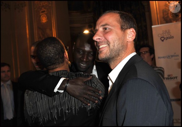 JoeyStarr, et Omar et Fred, lors du Par Coeur Gala, à l'Hôtel de Ville. Paris, le 26 septembre 2011