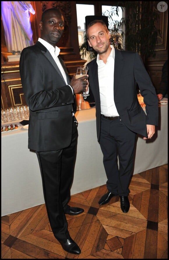 Omar et Fred lors du Par Coeur Gala, à l'Hôtel de Ville. Paris, le 26 septembre 2011