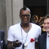 Djibril Cissé dans les rues de Milan le 26 septembre 2011