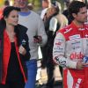 Sofia Hellqvist, la petite amie du prince Carl Philip de Suède, à Mantorp le 24 septembre 2011 pour suivre les exploits de son chéri en Porsche Carrera Cup. 