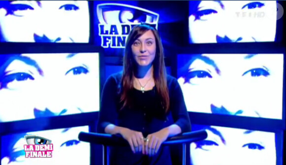 Morgane dans la salle de la dernière chance dans Secret Story 5, lors de l'hebdo du vendredi 7 octobre 2011 sur TF1