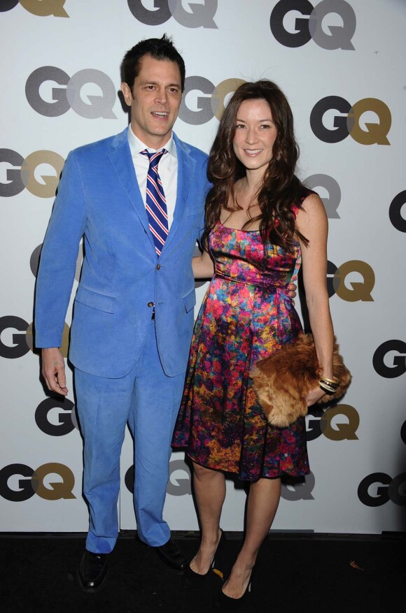 Johnny Knoxville et son épouse Naomi, à Los Angeles, le 17 novembre 2010.