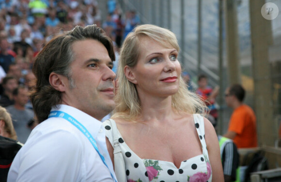 Margarita Louis-Dreyfus et Vincent Labrune le 6 août 2011 à Marseille