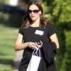 Jennifer Garner sort d'une réunion, à Los Angeles, le vendredi 14 octobre 2011.