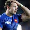 Vincent Clerc, très ému après la victoire des Bleus en demi-finale de la Coupe du monde de rugby à l'Eden Park d'Auckland le 15 octobre 2011