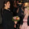 La princesse Victoria de Suède, en compagnie de son mari le prince Daniel, assistait dans la soirée du 21 octobre 2011 à la dernière du spectacle Elvis par la troupe du Glada Hudik-teatern.