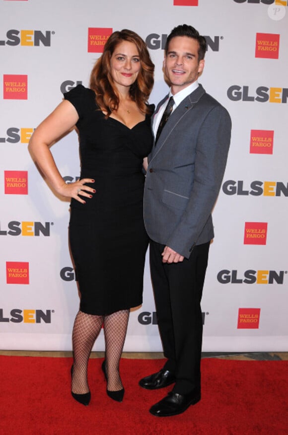Clementine Ford et Greg Rikaart (Les feux de L'amour) lors des Respect Awards de l'association GLSEN, le 21 octobre au Beverly Hills Hotel de Los Angeles.