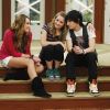 Miley Cyrus, Emily Osment et Mitchel Musso dans la série Hannah Montana.