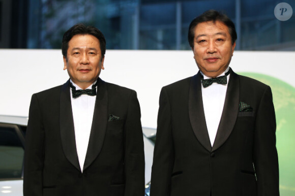 ukio Edano et Yoshihiko Noda lors de la cérémonie d'ouverture du 24ème Festival du Film International de Tokyo, le 22 octobre 2011