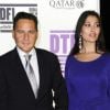 Le ministre Eric Besson et sa femme Yasmine lors de la présentation du film Or Noir au festival du film de Tribeca à Doha le 25 octobre 2011
