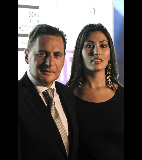 Eric et Yasmine Besson lors de la présentation du film Or Noir au festival du film de Tribeca à Doha le 25 octobre 2011