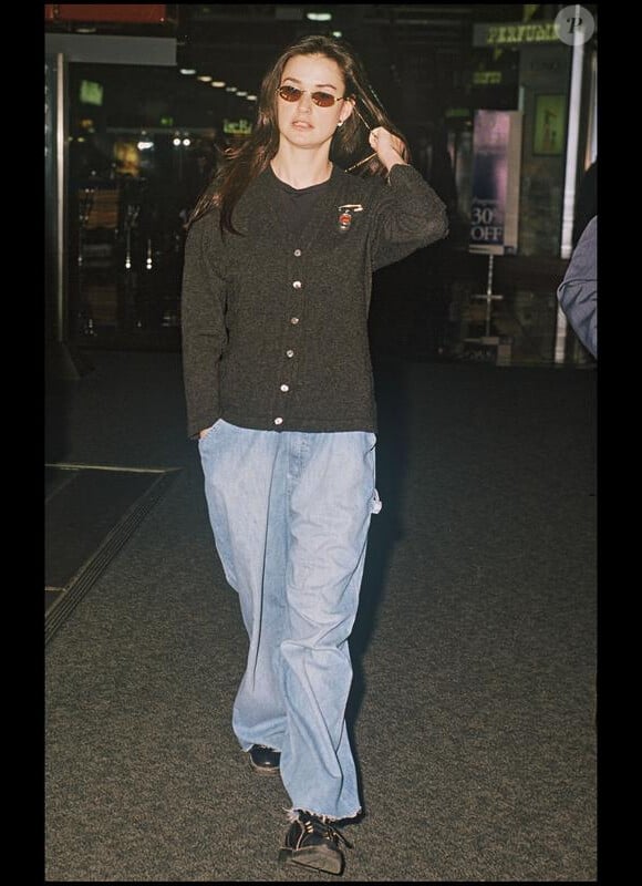 L'actrice Demi Moore à Londres. Le 9 mars 1995. 
