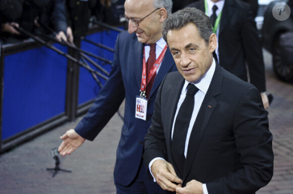 Nicolas Sarkozy à Bruxelles le 26 octobre 2011