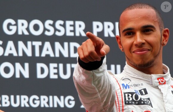 Lewis Hamilton le 24 juillet 2011 sur le circuit du Nuerburgring en Allemagne