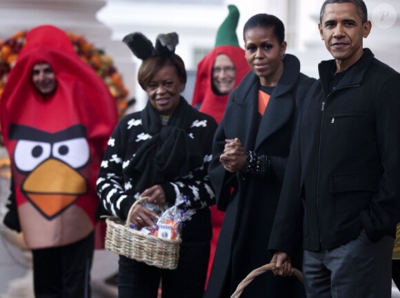 Barack et Michelle Obama ont accueilli des enfants pour Halloween. Le 29 octobre 2011