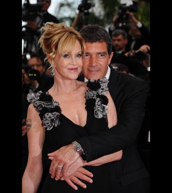 Melanie Griffith et son époux Antonio Banderas lors du Festival de Cannes en mai 2011