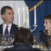 Letizia d'Espagne et Felipe ont assisté aux Prix du journalisme Francisco Cerecedo à Madrid le 2 novembre 2011