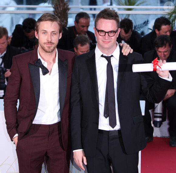 Ryan Gosling et le prix de la mise en scène pour Nicolas Winding Refn, le 22 mai à Cannes.