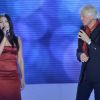 Gérard Lenorman chante avec Anggun lors de l'enregistrement de l'émission Vivement Dimanche qui sera diffusée le 13 novembre 2011. Invité spécial : Gérard Lenorman.