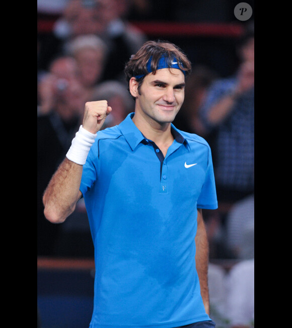 Roger Federer le 12 novembre 2011 à Paris lors du Masters 1000 de Paris Bercy