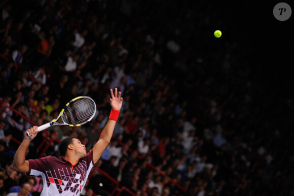 Jo-Wilfried Tsonga le 12 novembre 2011 à Paris lors du Masters 1000 de Paris Bercy