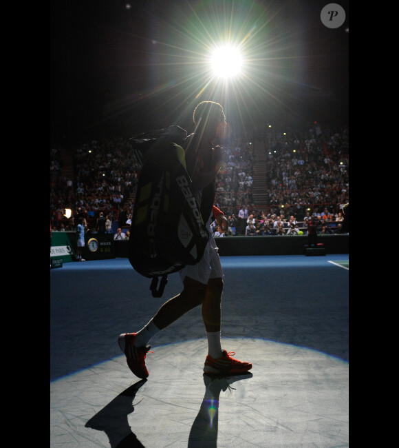 Jo-Wilfried Tsonga le 12 novembre 2011 à Paris lors du Masters 1000 de Paris Bercy
