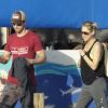 Enrique Iglesias et Anna Kournikova embarquent à bord d'un yacht pour une virée en mer, le jeudi 10 novembre à Miami.