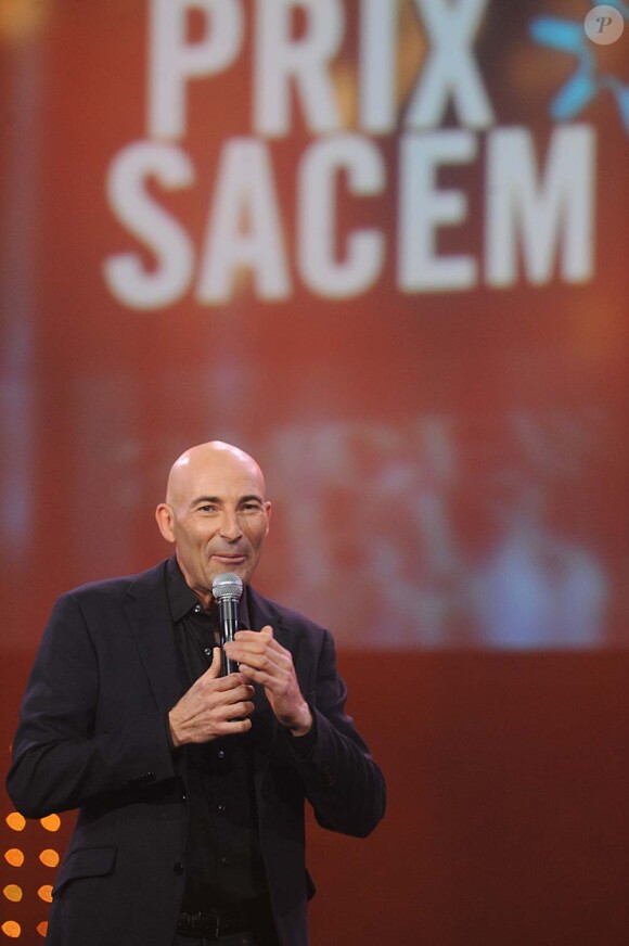 Nicolas Canteloup honoré lors des Grands prix de la Sacem, au Casino de Paris, le 14 novembre 2011.
