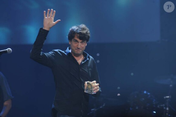 Baptiste Trotignon honoré lors des Grands prix de la Sacem, au Casino de Paris, le 14 novembre 2011.