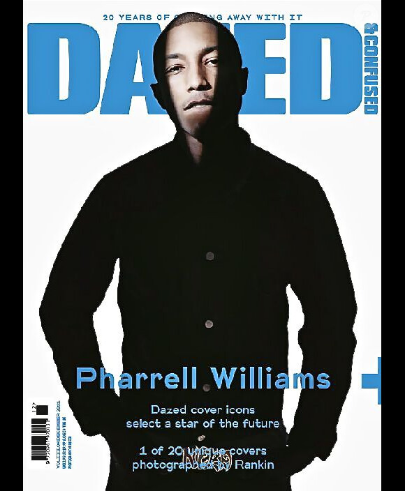 Le producteur et leader du groupe N.E.R.D Pharrell Williams en couverture du magazine Dazed And Confused.