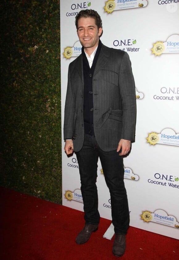 Matthew Morrison à la soirée organisée par Leona Lewis en faveur du refuge Hopefield Animal Sanctuary, à Los Angeles, le 19 novembre 2011.