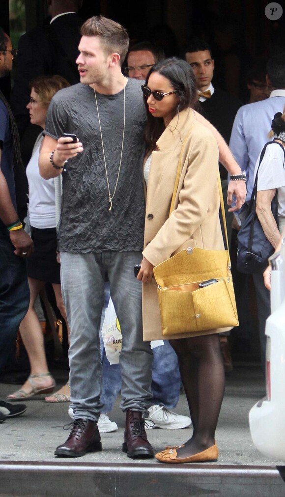 Leona Lewis et son compagnon Dennis Jauch, à New York, le 15 septembre 2011.