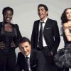 Arthur et ses chroniqueurs humoristes Amelle Chahbi, Claudia Tagbo et Ary Abittan