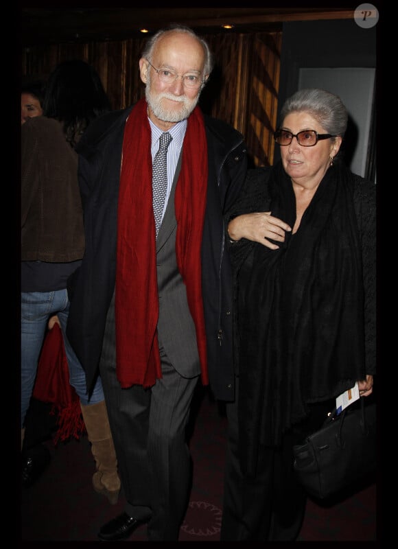 Nicolas Seydoux et sa femme lors de l'avant-première du film The Lady à Paris le 22 novembre 2011